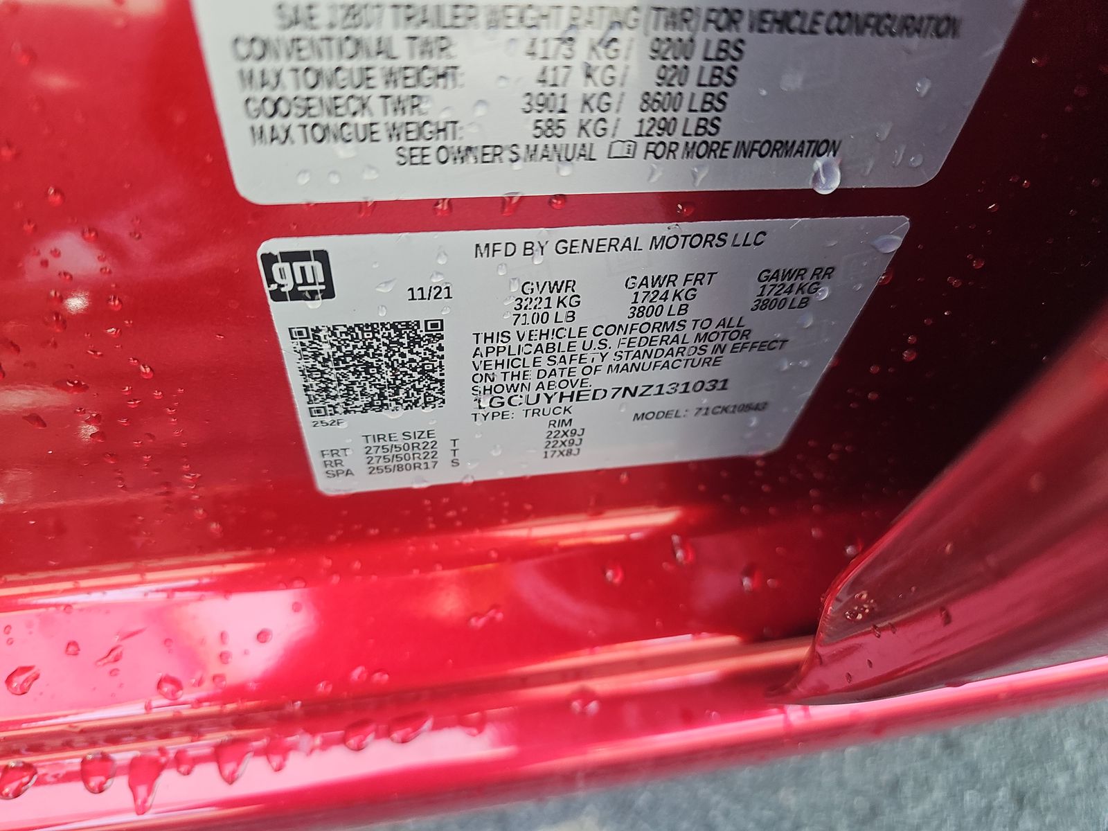 2022 Chevrolet Silverado 1500 High Country AWD