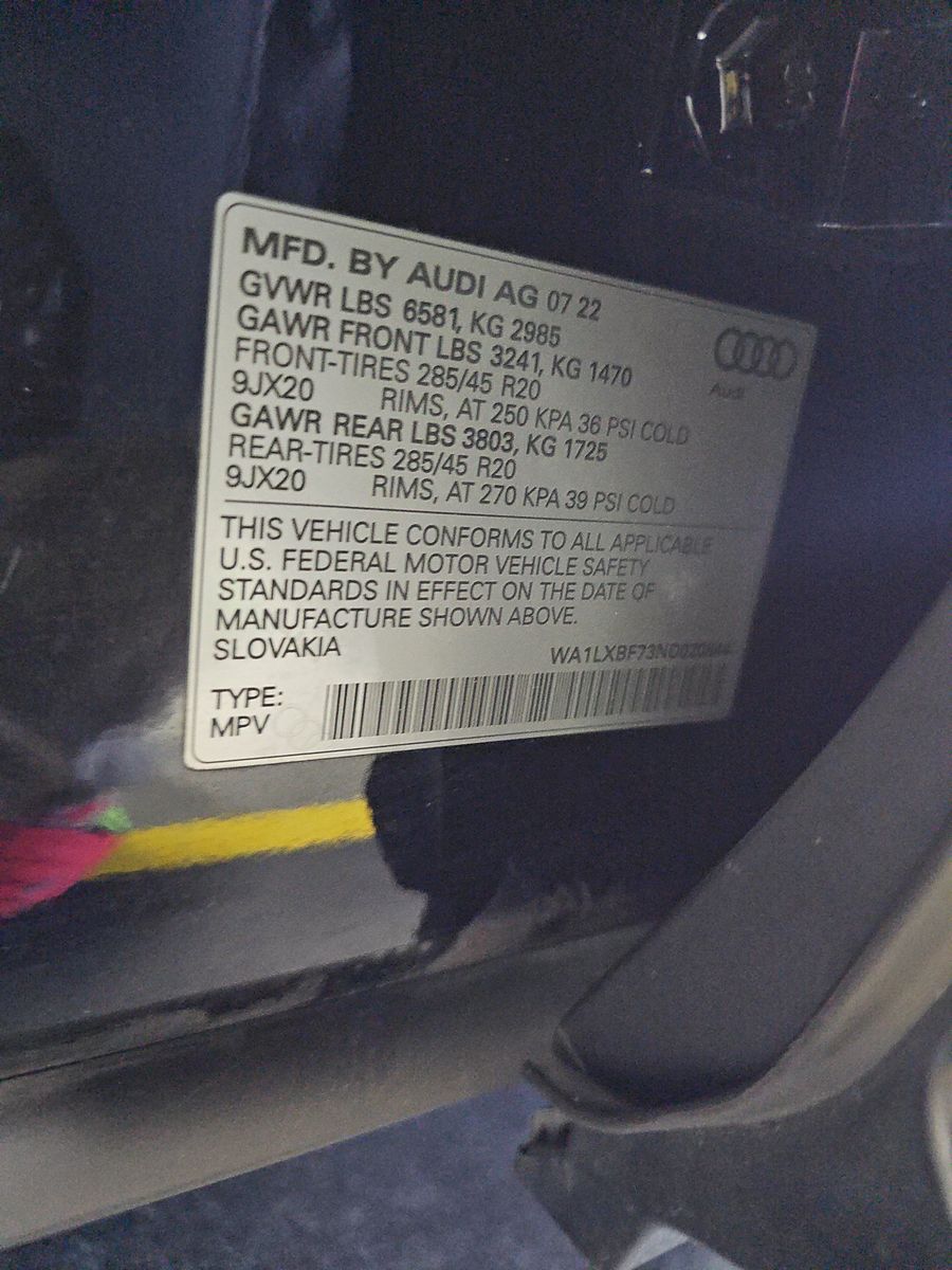 2022 Audi Q7 Premium Plus AWD