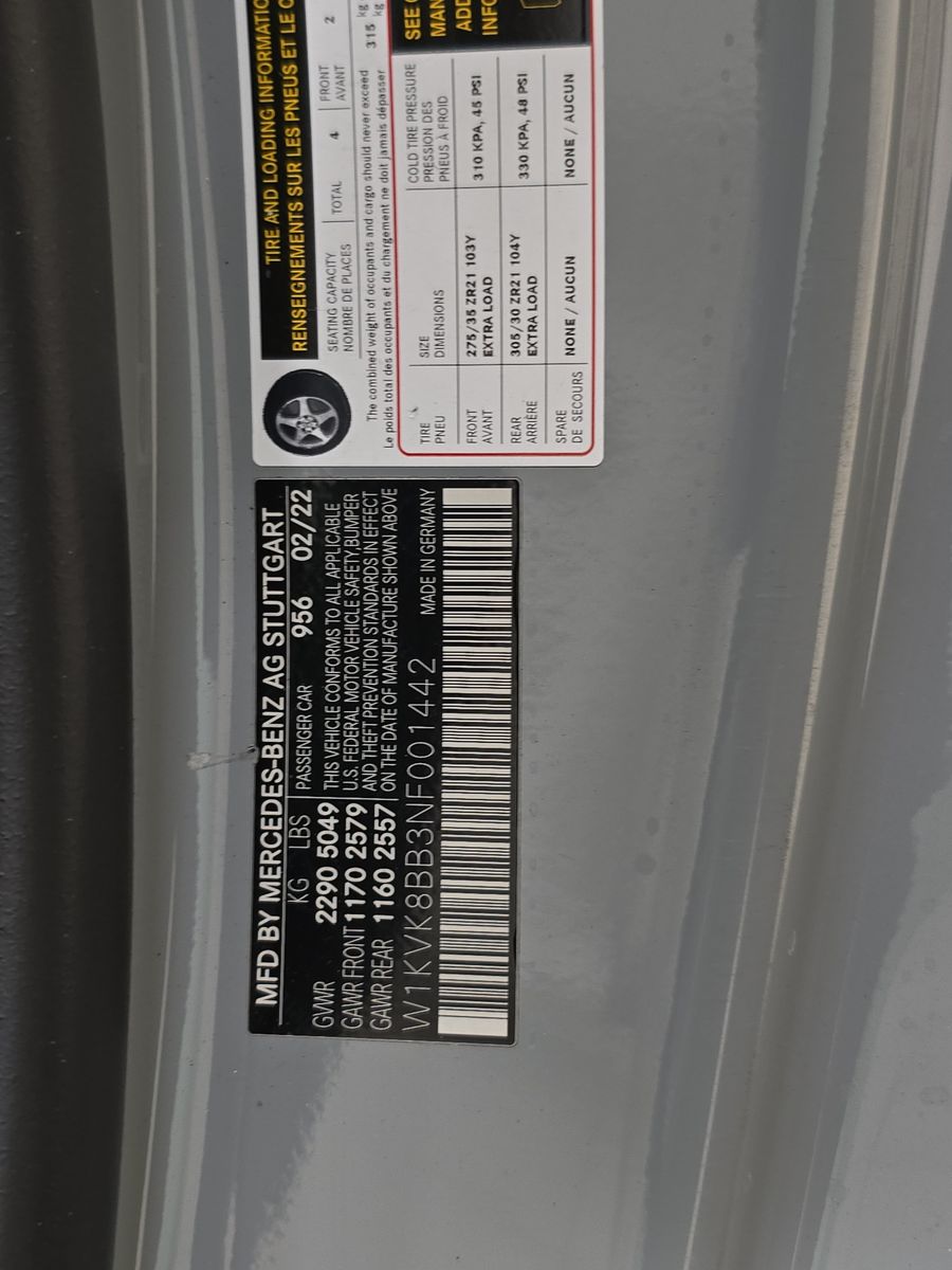 2022 Mercedes-Benz SL-Class AMG SL 63 AWD