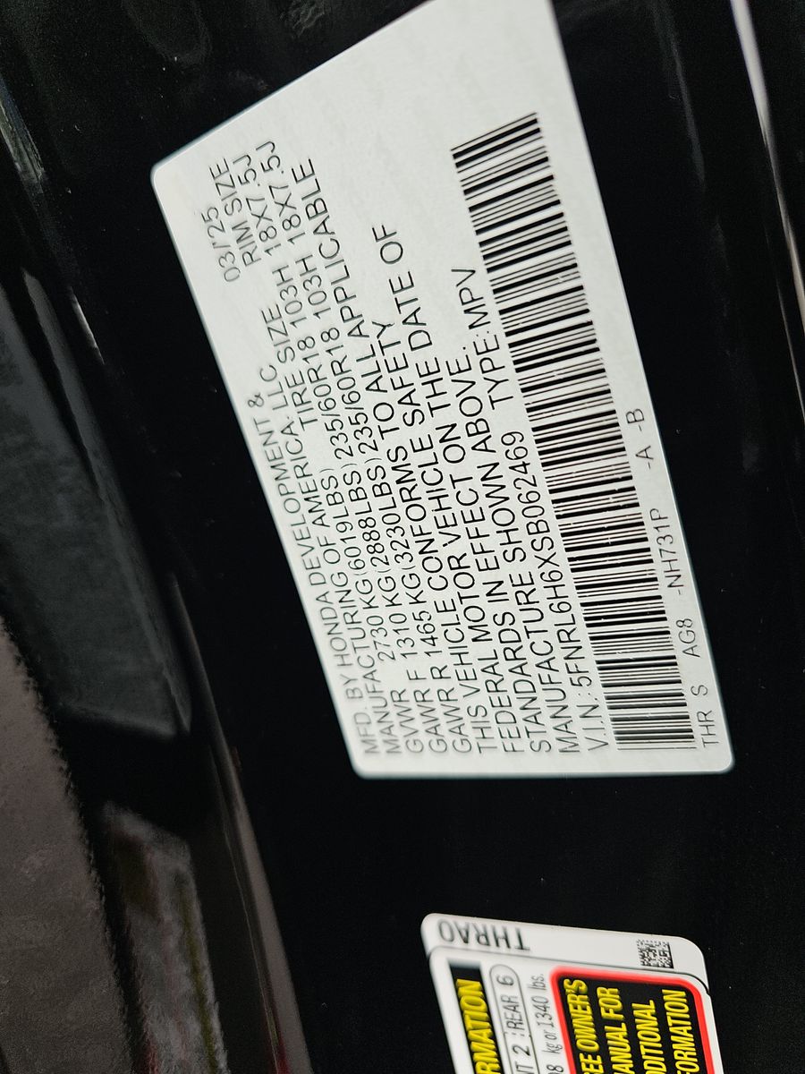 2025 Honda Odyssey EX-L FWD