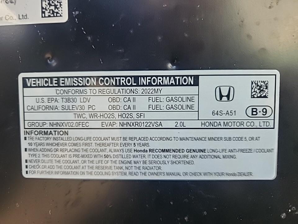 2022 Honda Civic Sport FWD