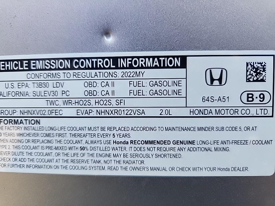 2022 Honda Civic Sport FWD