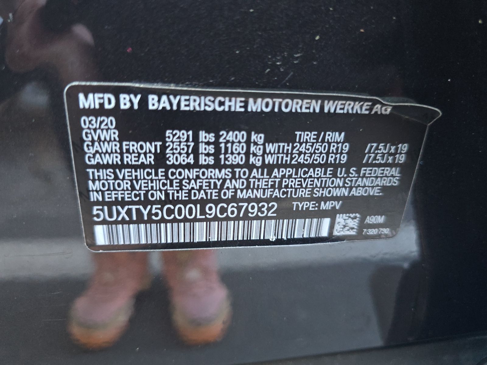 2020 BMW X3 xDrive30i AWD