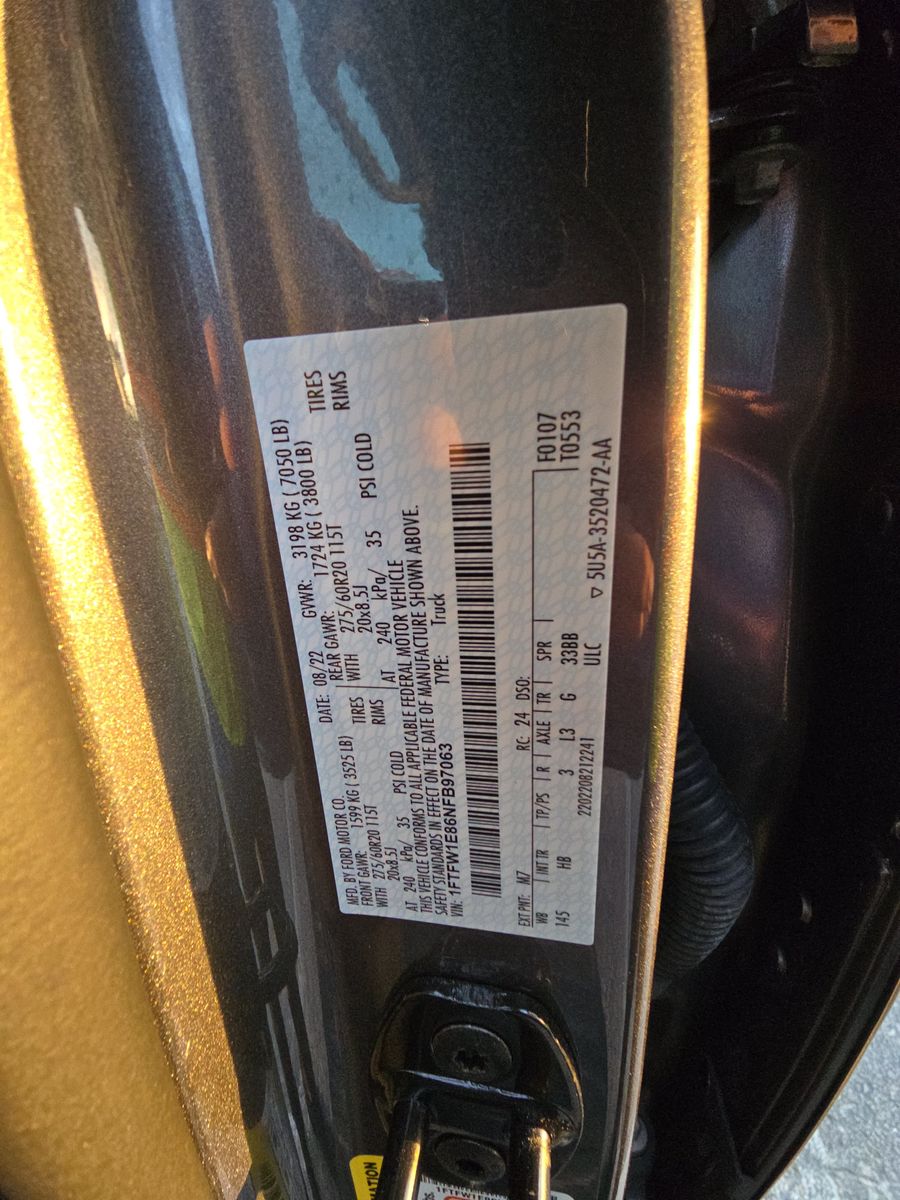 2022 Ford F-150 Lariat AWD