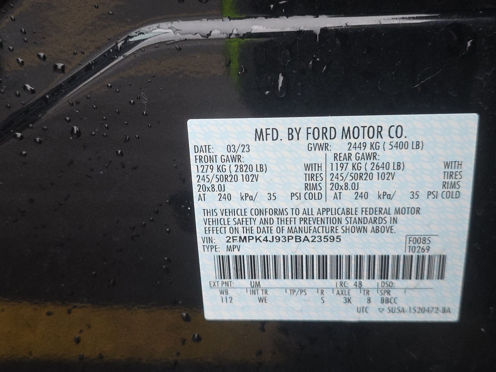 2023 Ford Edge ST-Line AWD