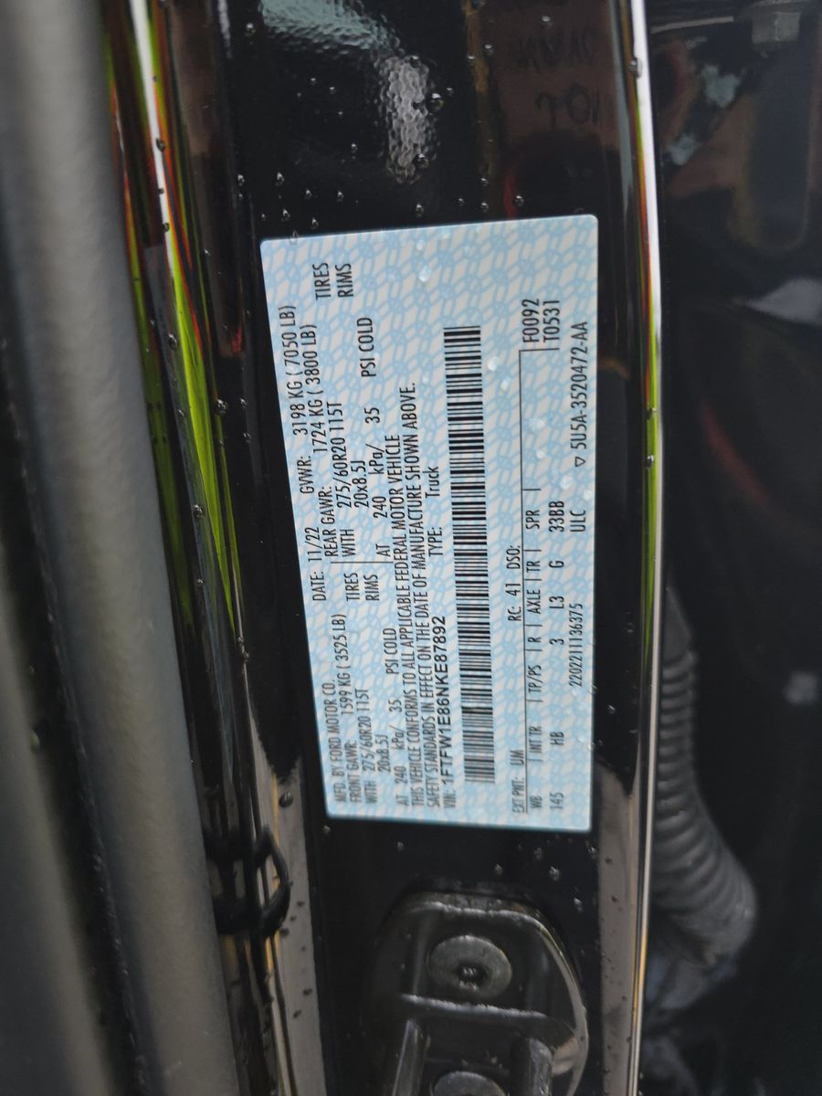 2022 Ford F-150 Lariat AWD