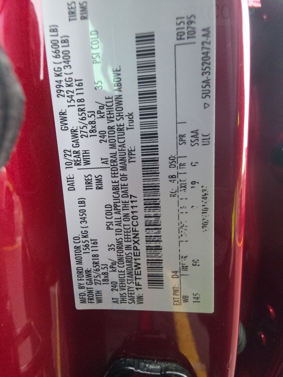 2022 Ford F-150 XLT AWD