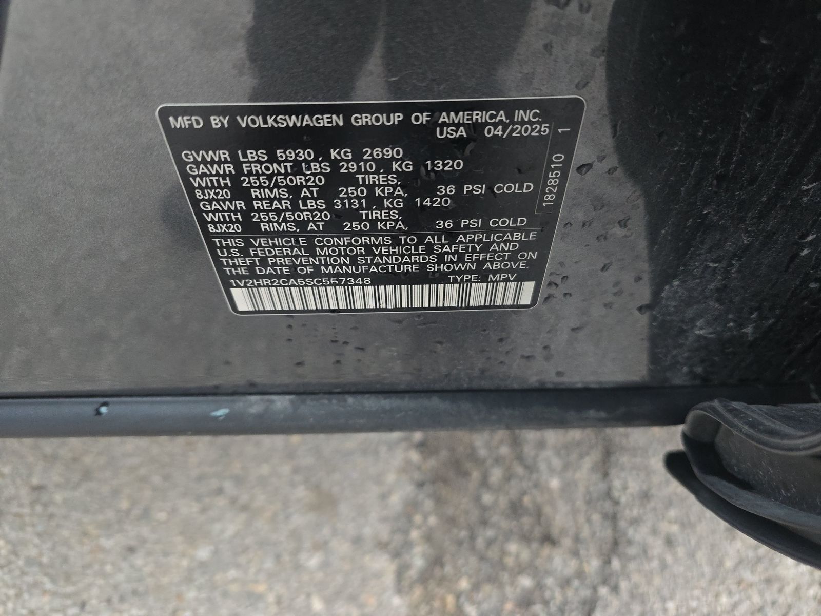 2025 Volkswagen Atlas 2.0T SE AWD