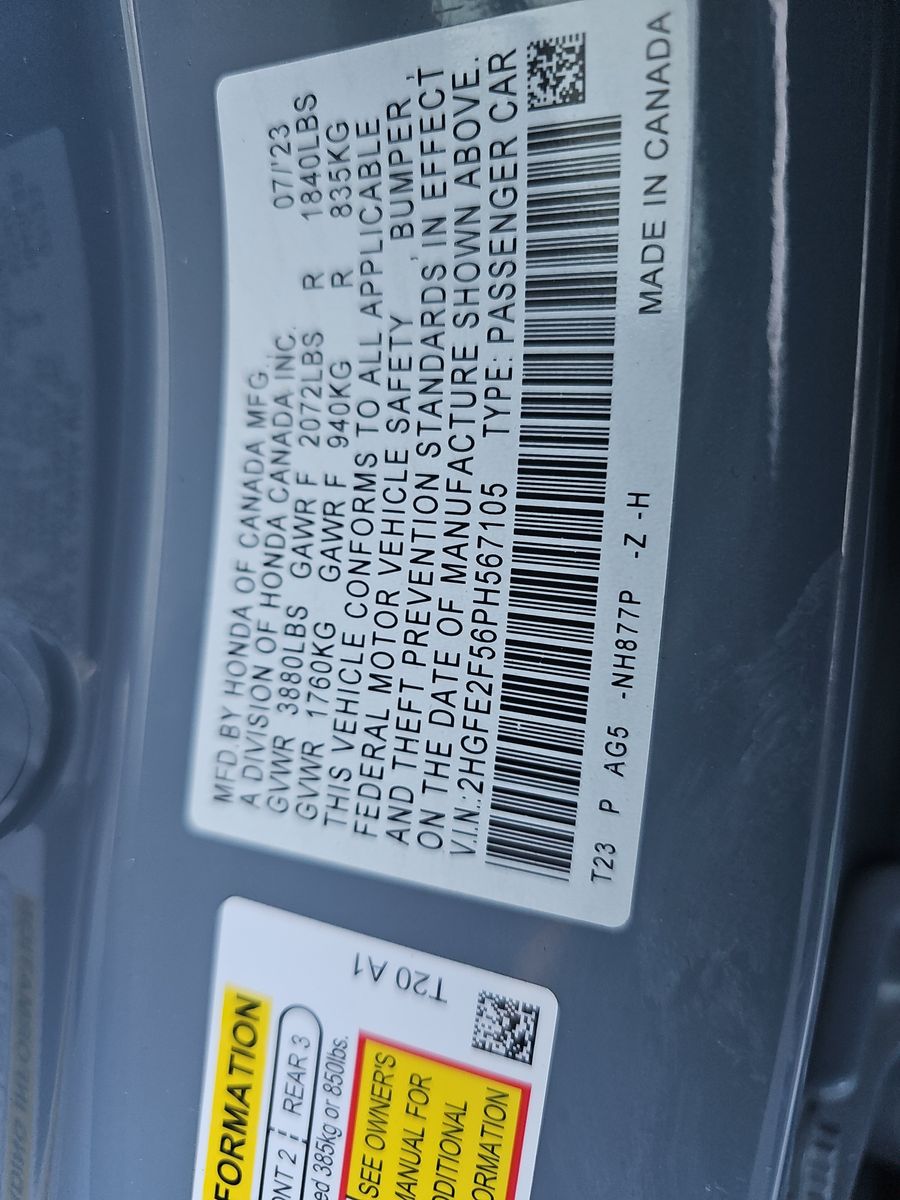 2023 Honda Civic Sport FWD