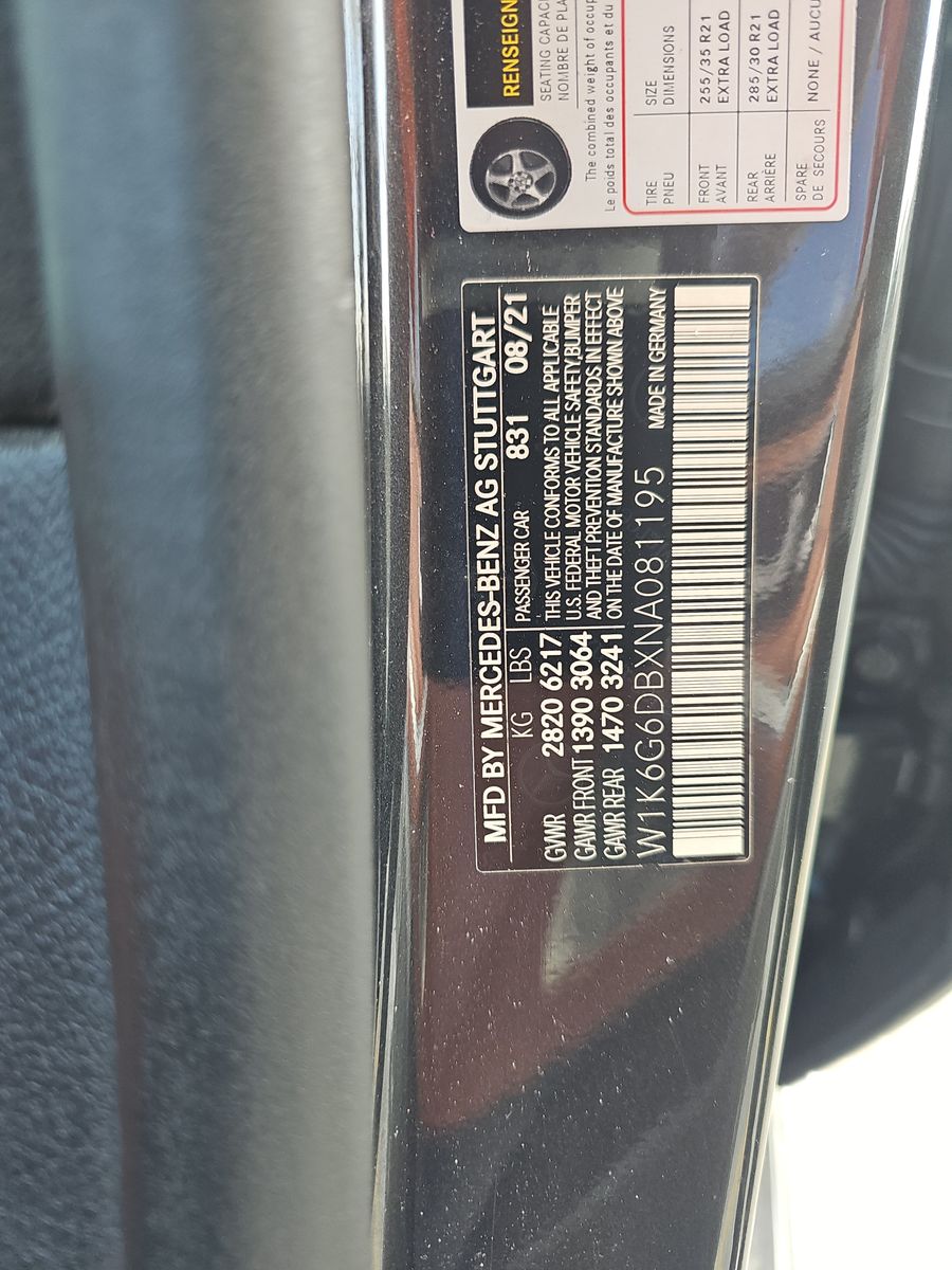 2022 Mercedes-Benz S-Class S 500 AWD