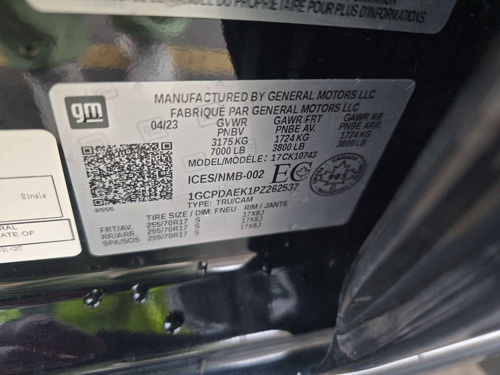 2023 Chevrolet Silverado 1500 Work Truck AWD