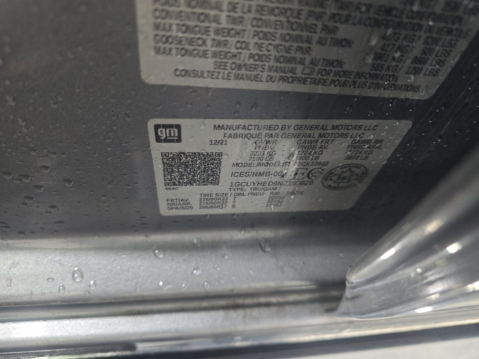 2022 Chevrolet Silverado 1500 High Country AWD