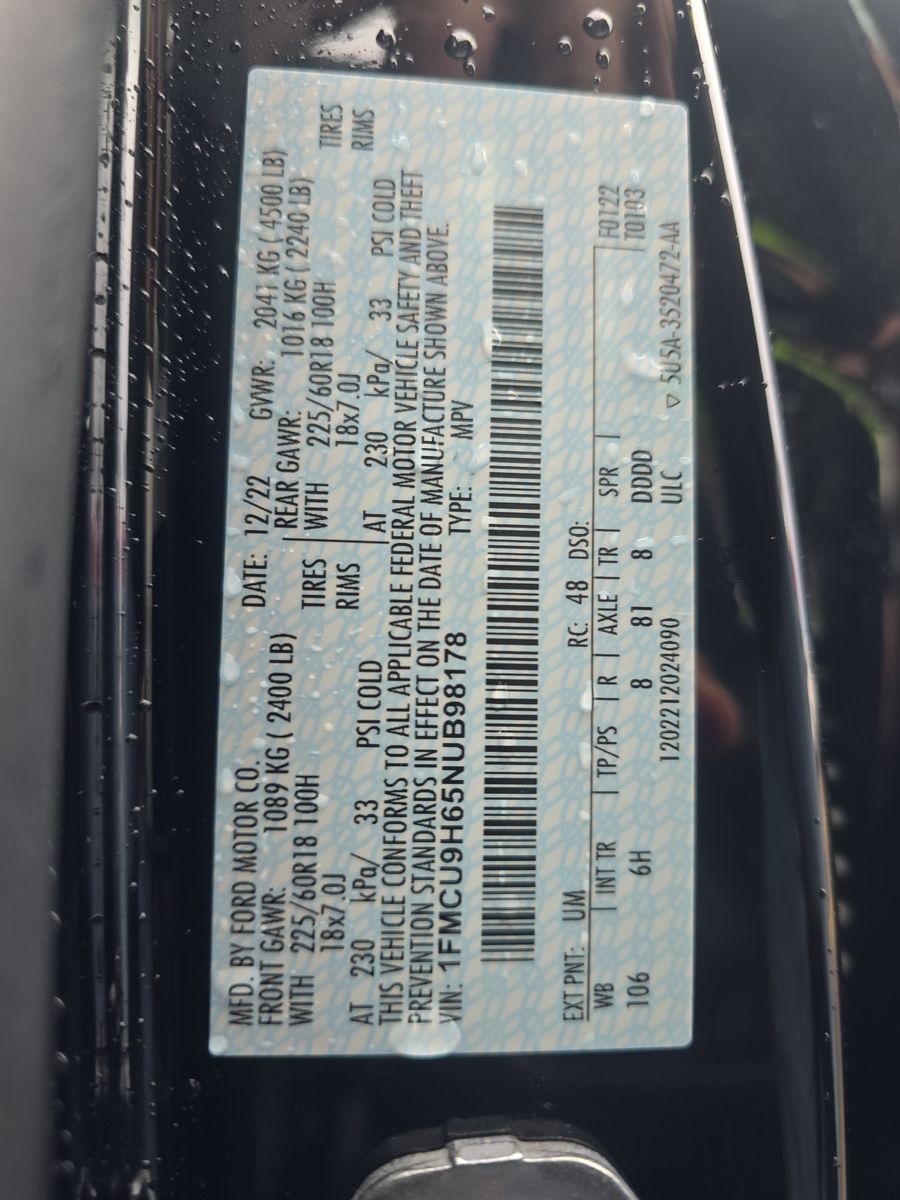 2022 Ford Escape SEL AWD