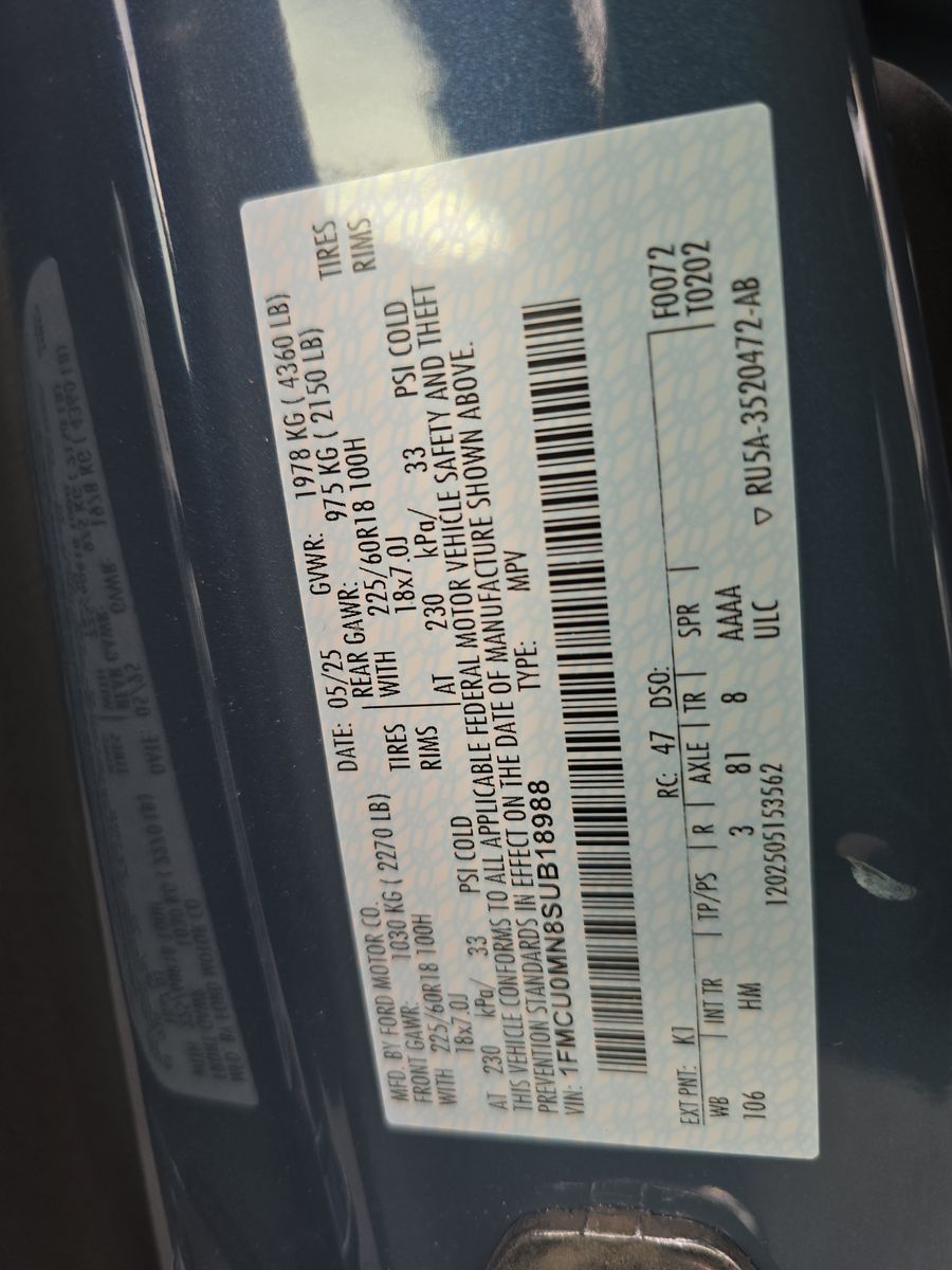 2025 Ford Escape ST-Line FWD