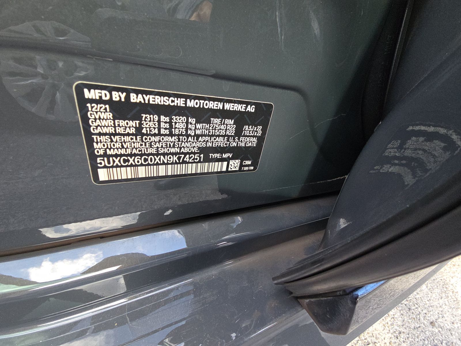 2022 BMW X7 M50i AWD