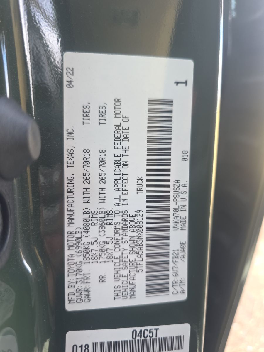 2022 Toyota Tundra SR5 RWD