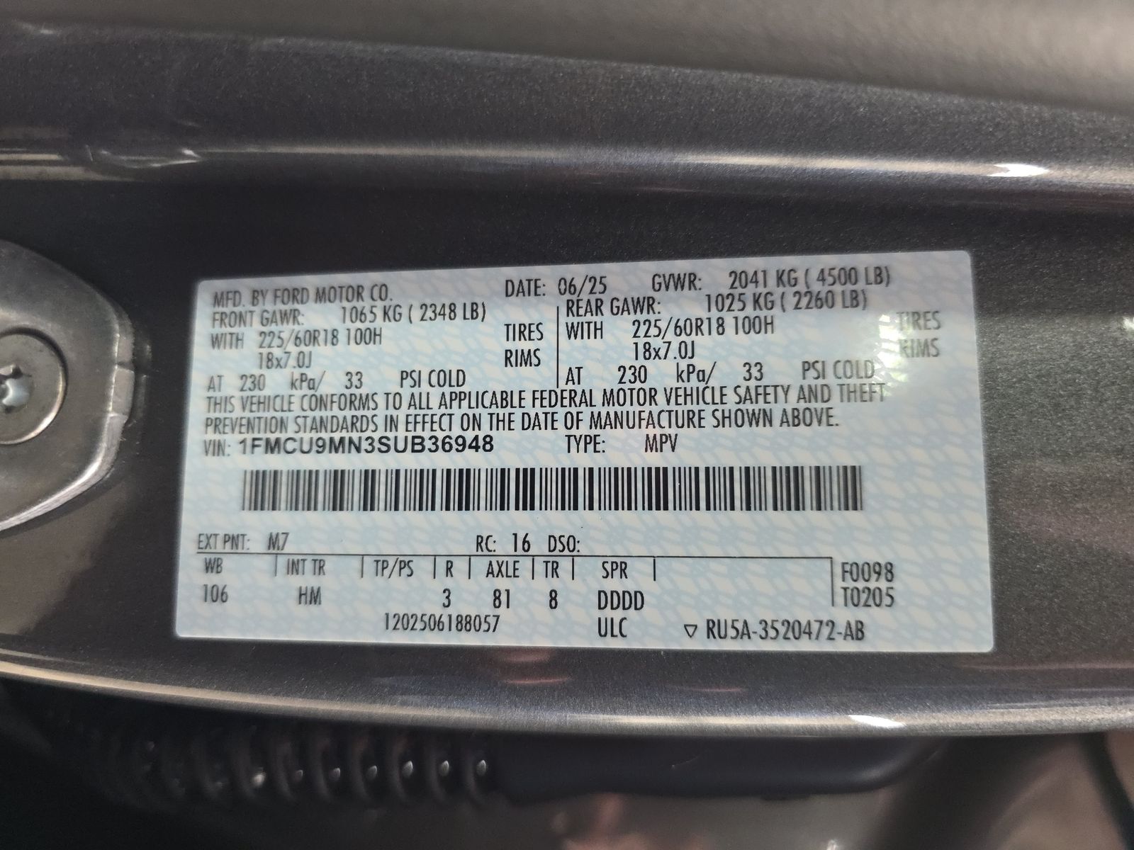 2025 Ford Escape ST-Line AWD