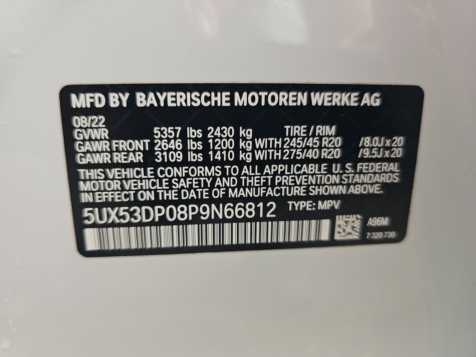 2023 BMW X3 xDrive30i AWD