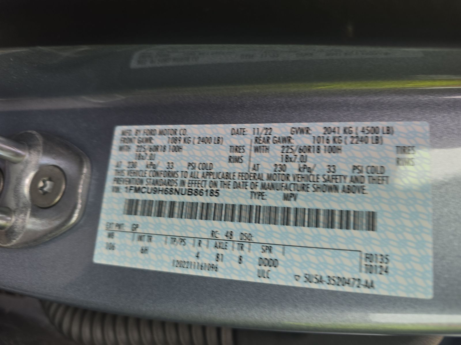 2022 Ford Escape SEL AWD