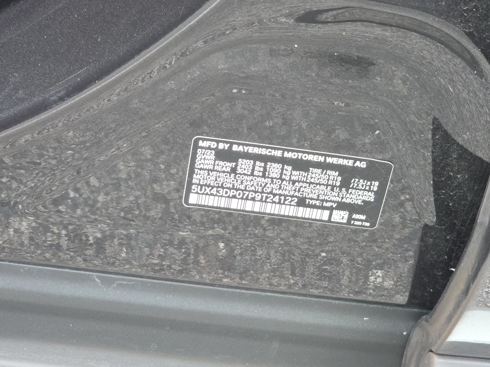 2023 BMW X3 sDrive30i RWD