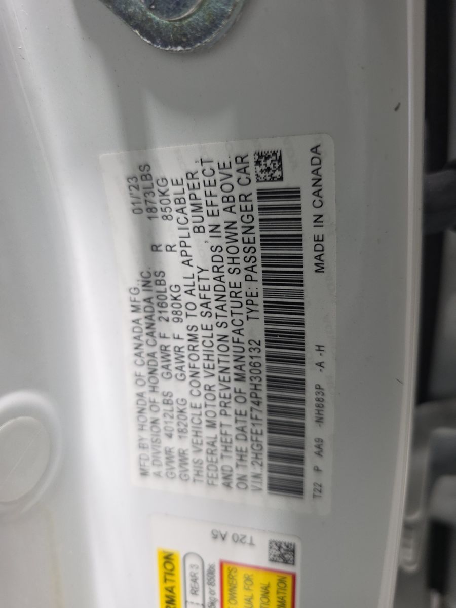 2023 Honda Civic EX FWD