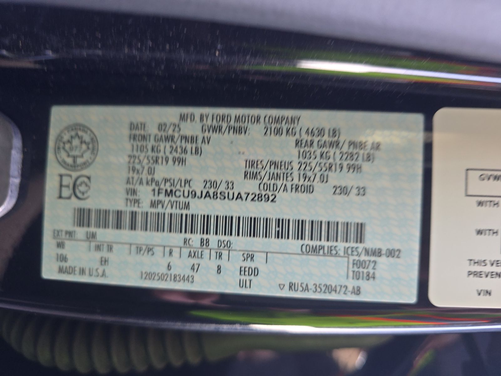 2025 Ford Escape Platinum AWD