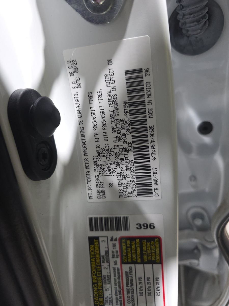 2022 Toyota Tacoma TRD Sport RWD