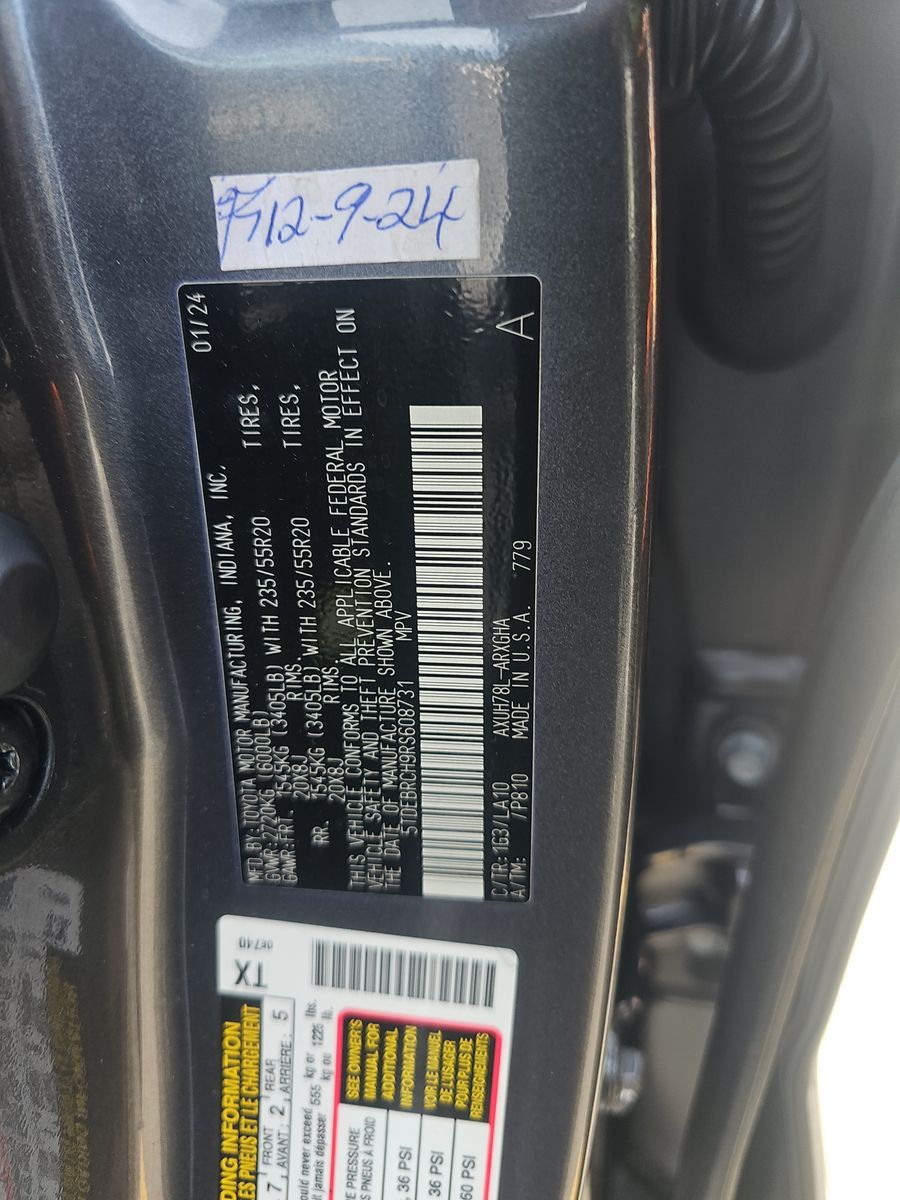 2024 Toyota Highlander Hybrid Platinum AWD