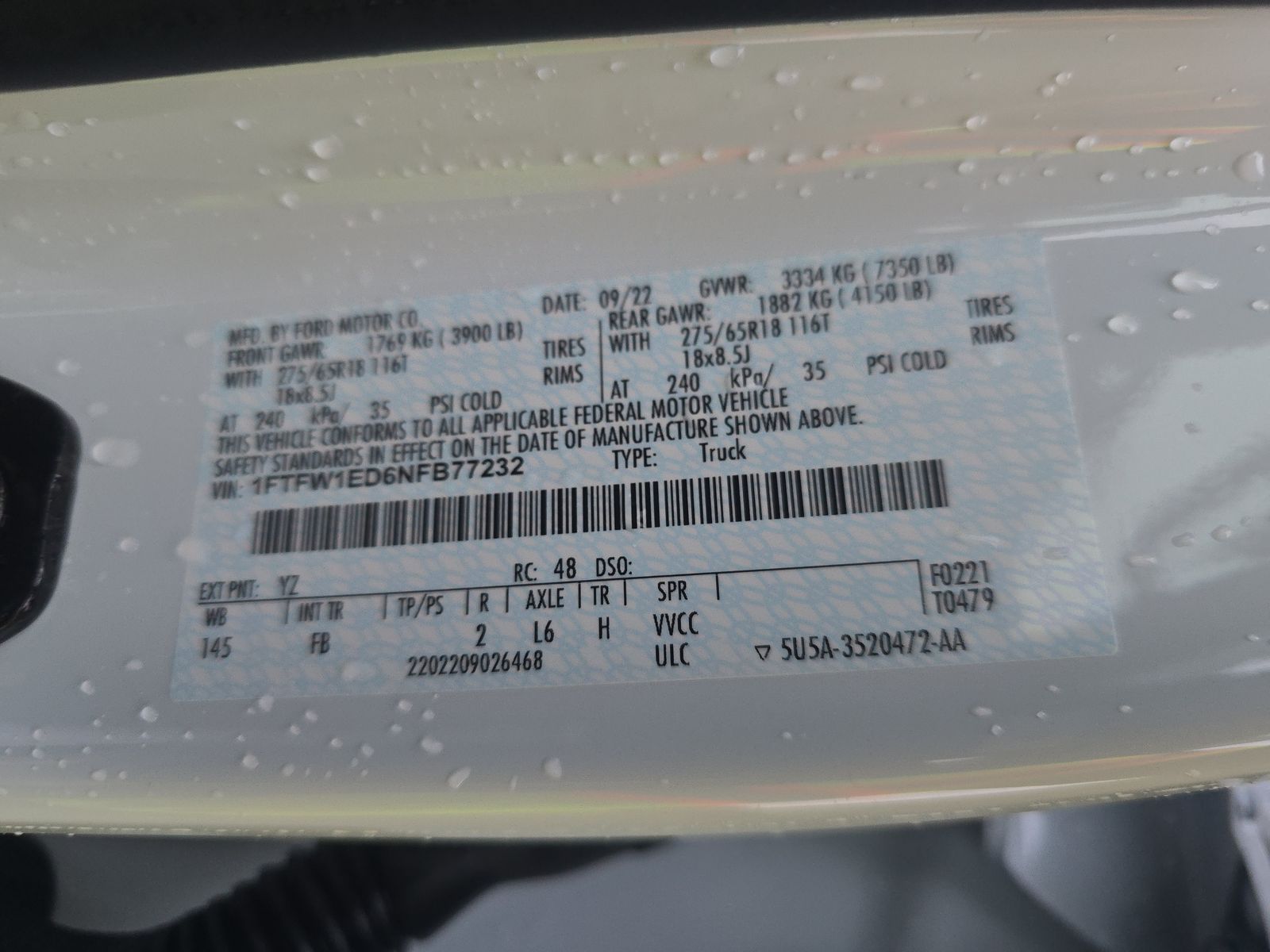 2022 Ford F-150 Hybrid XLT AWD