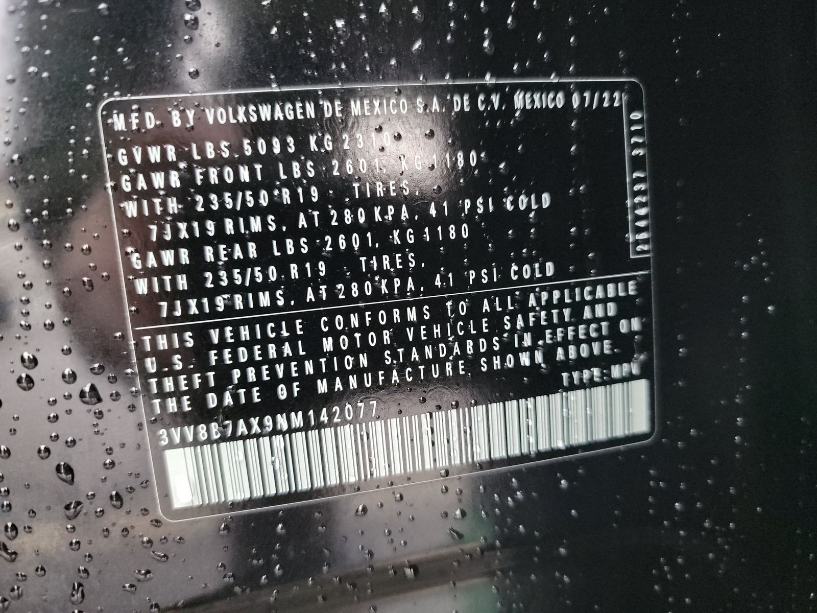 2022 Volkswagen Tiguan 2.0T SE R-Line Black AWD