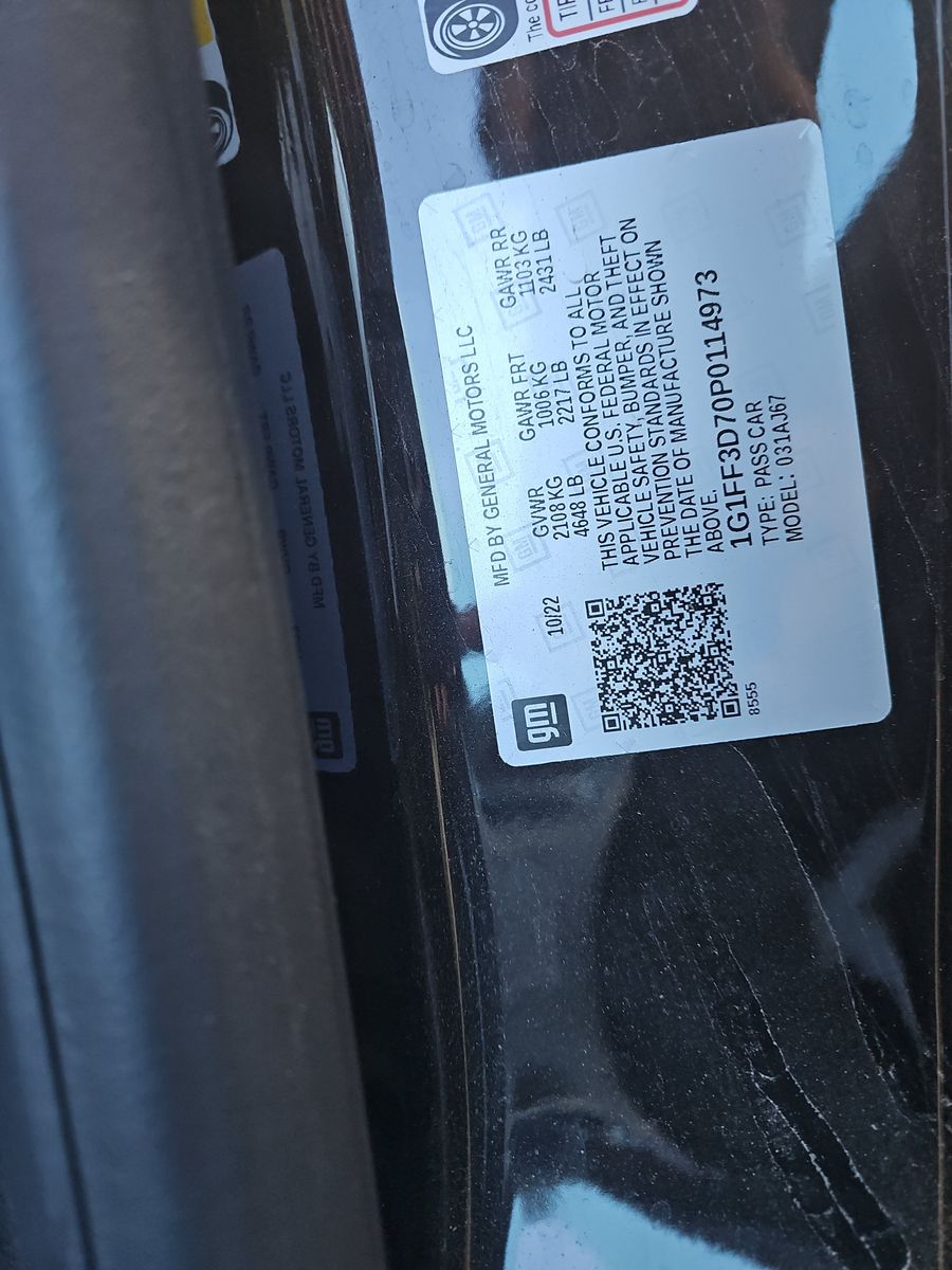 2023 Chevrolet Camaro LT1 RWD