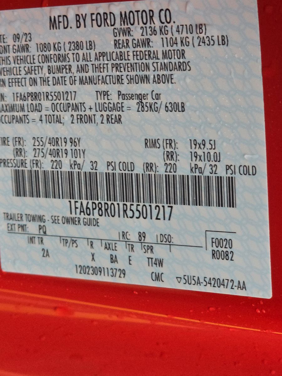 2024 Ford Mustang Dark Horse RWD