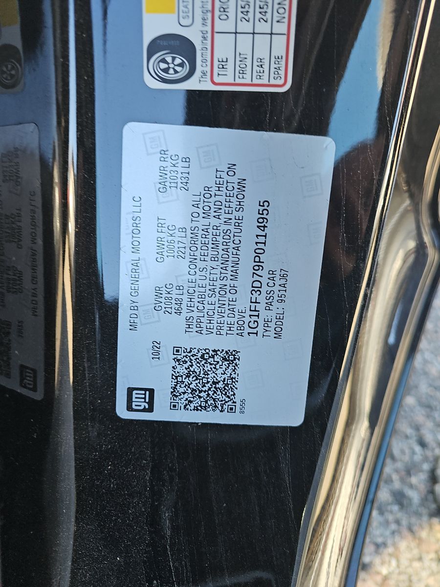 2023 Chevrolet Camaro LT1 RWD