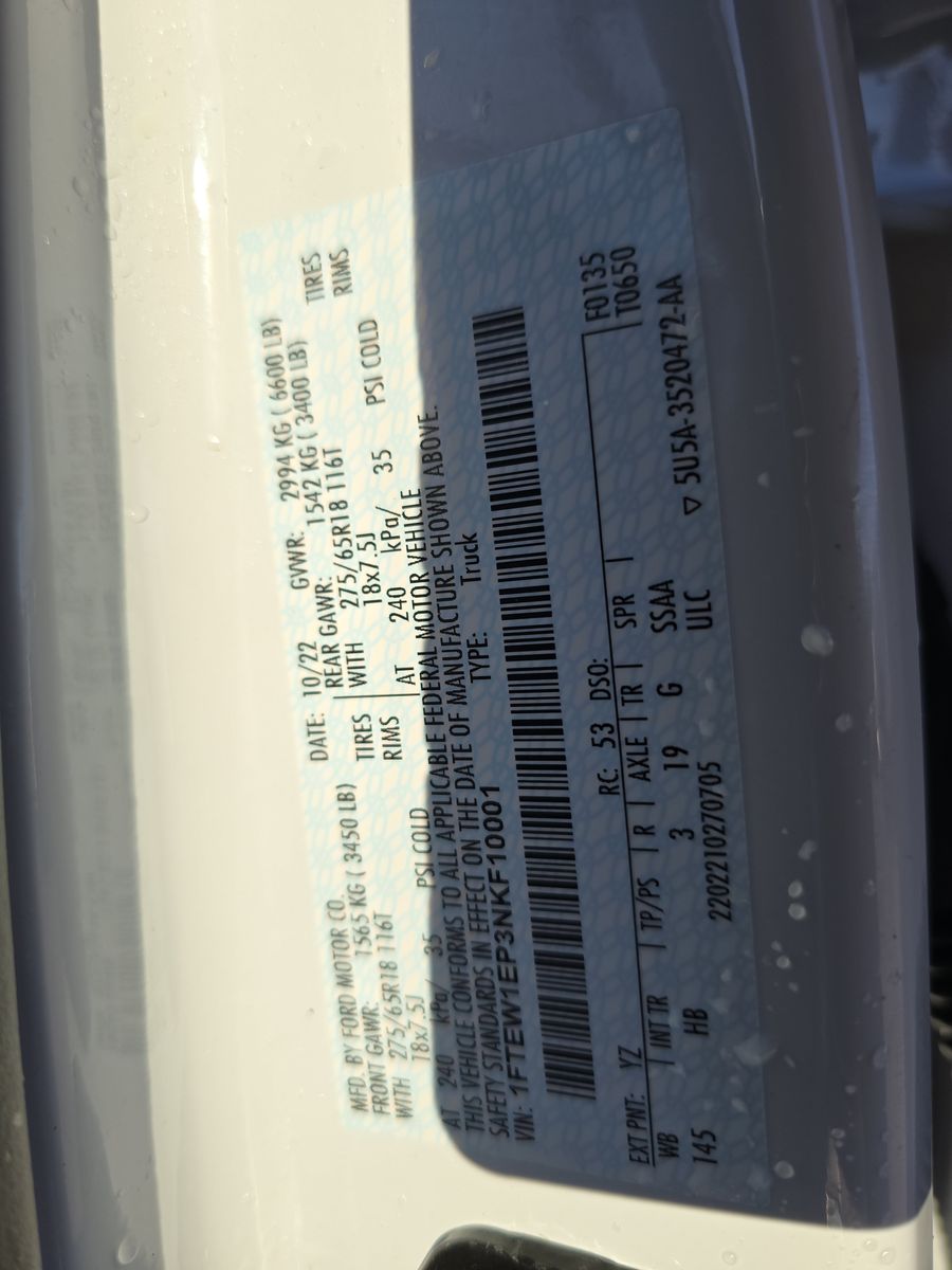 2022 Ford F-150 Lariat AWD