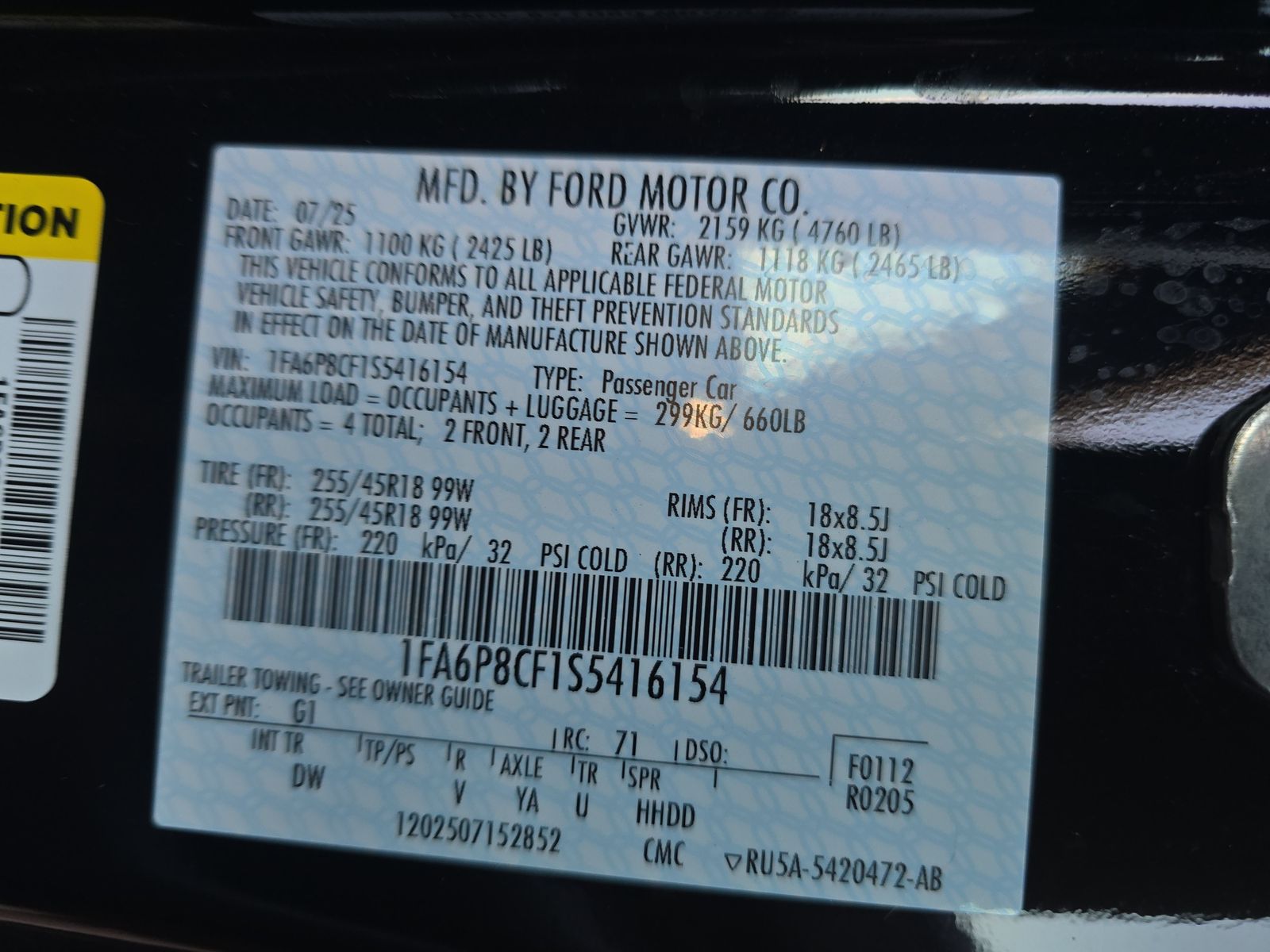 2025 Ford Mustang GT RWD