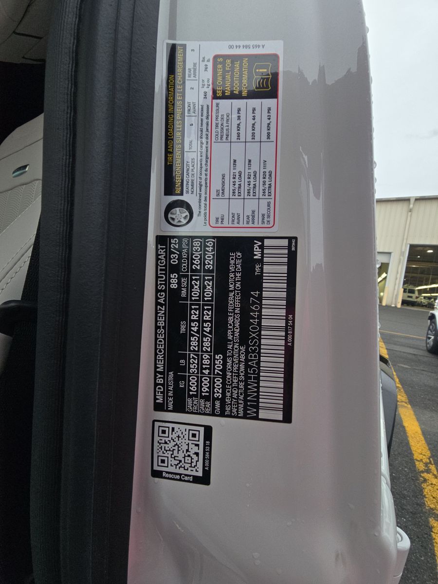 2025 Mercedes-Benz G-Class AMG G 63 AWD