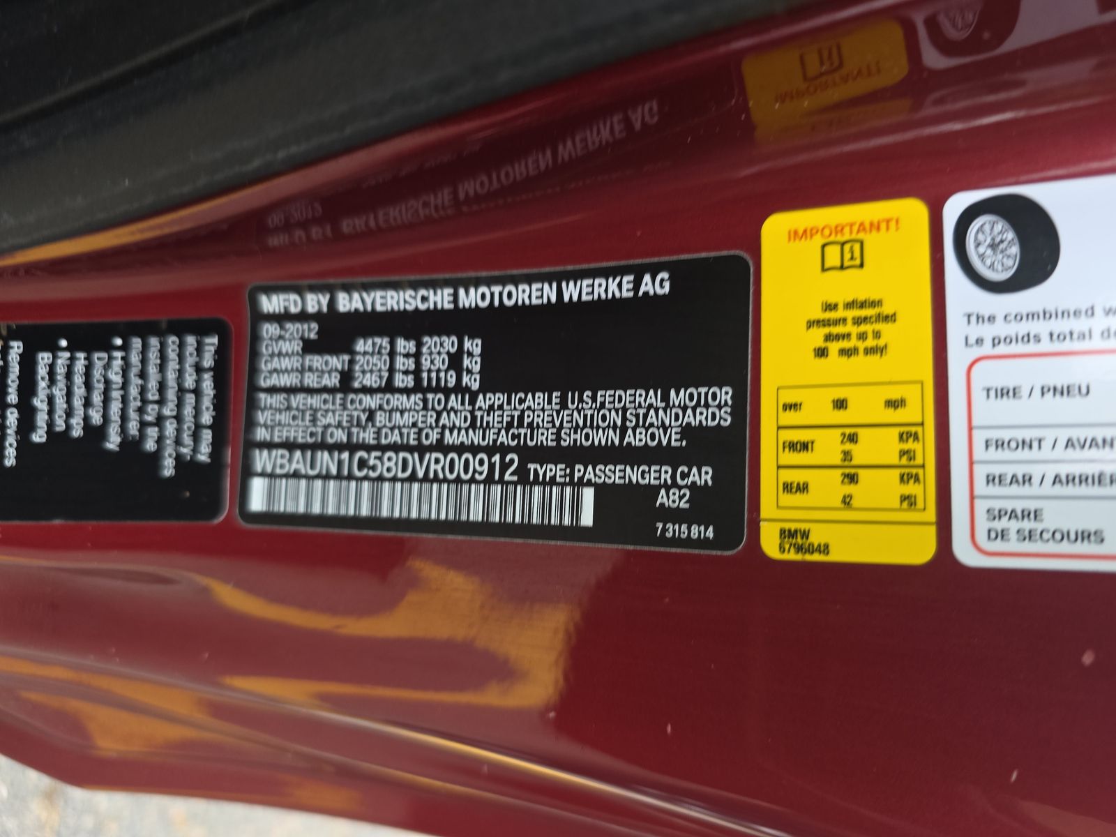 2013 BMW 1 Series 128i RWD