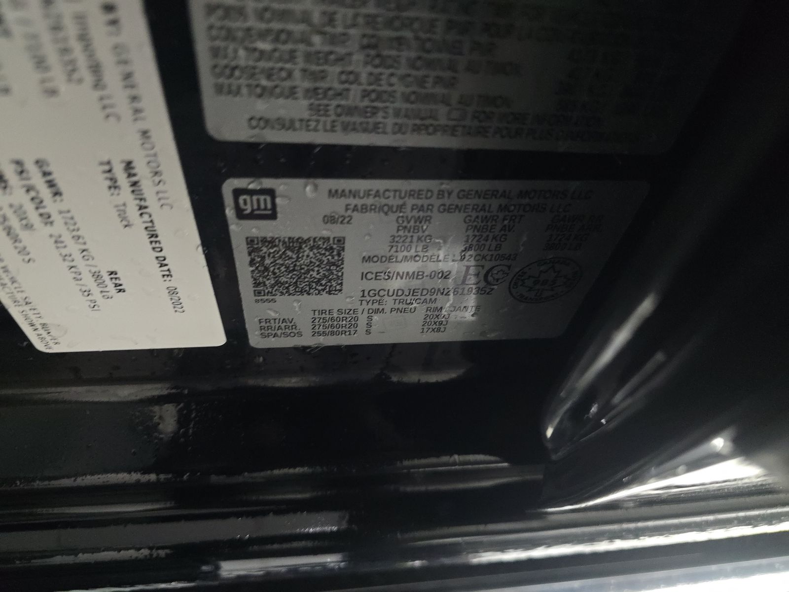 2022 Chevrolet Silverado 1500 High Country AWD