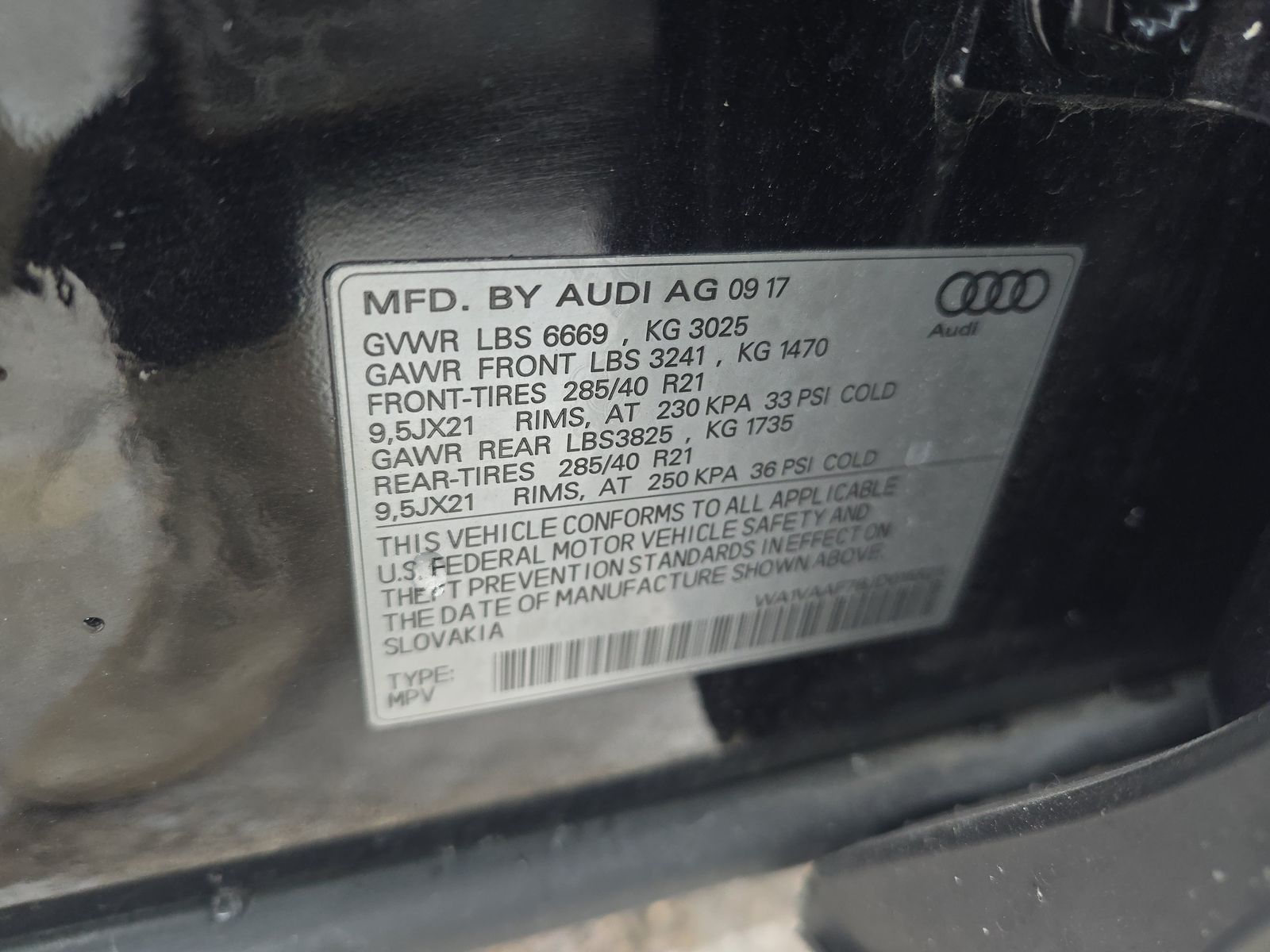 2018 Audi Q7 3.0T Prestige AWD