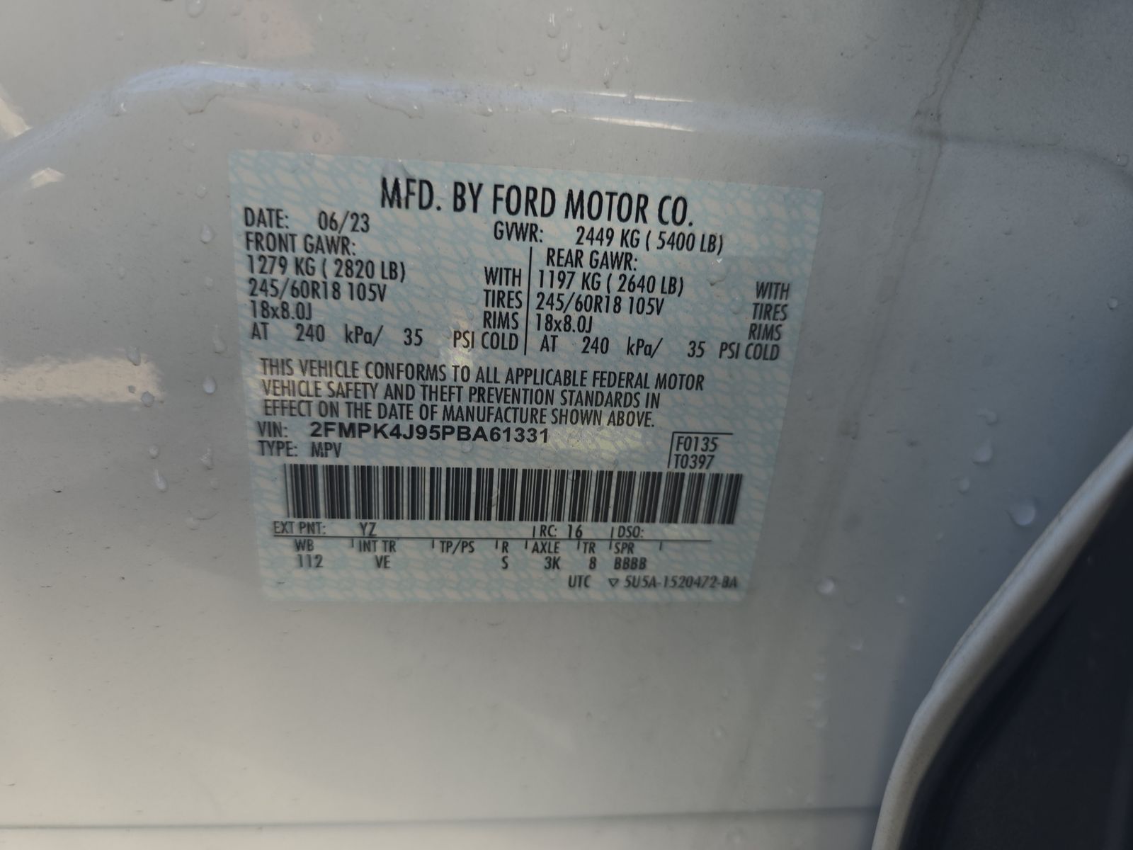 2023 Ford Edge SEL AWD