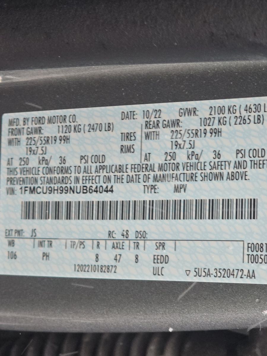 2022 Ford Escape SEL AWD