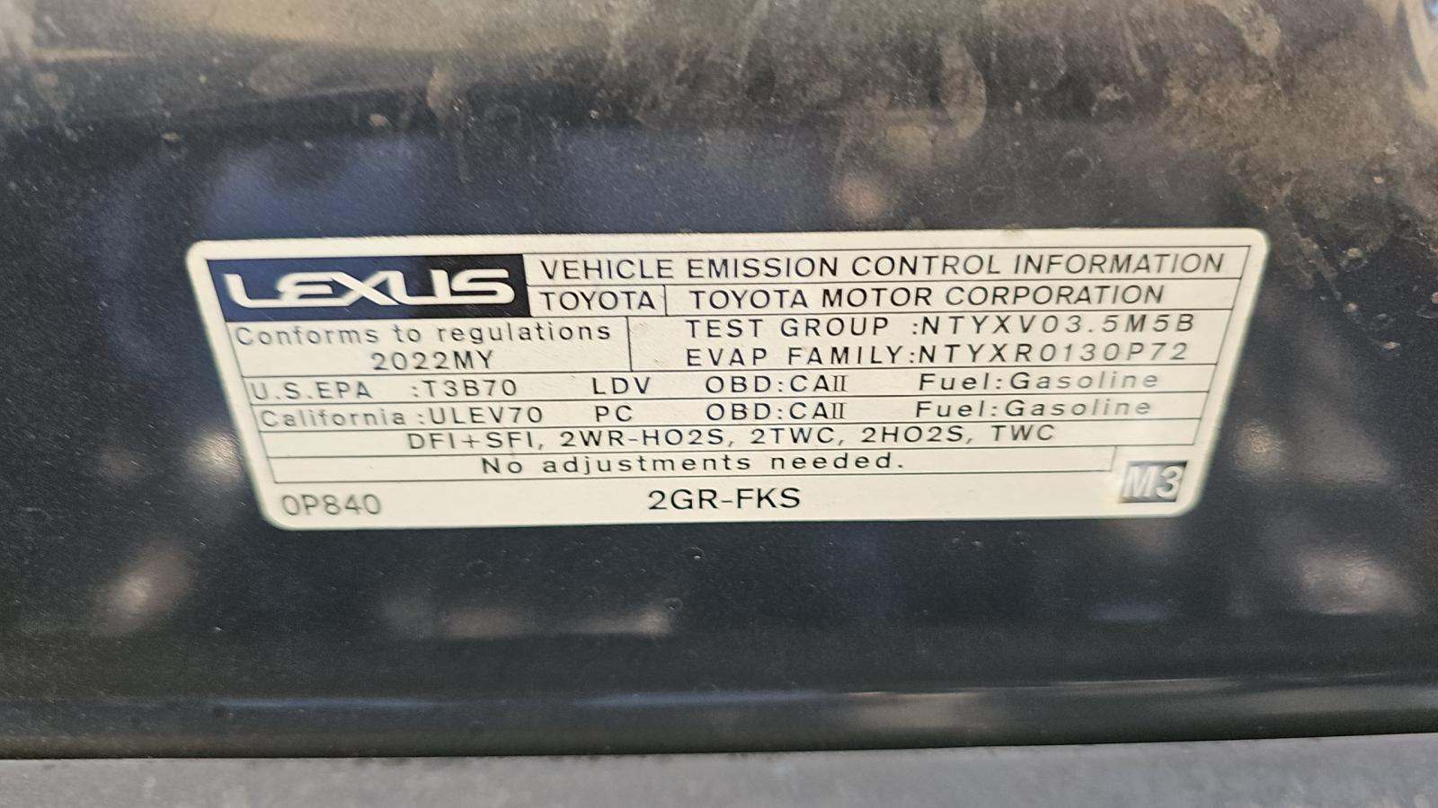2022 Lexus ES ES 350 FWD