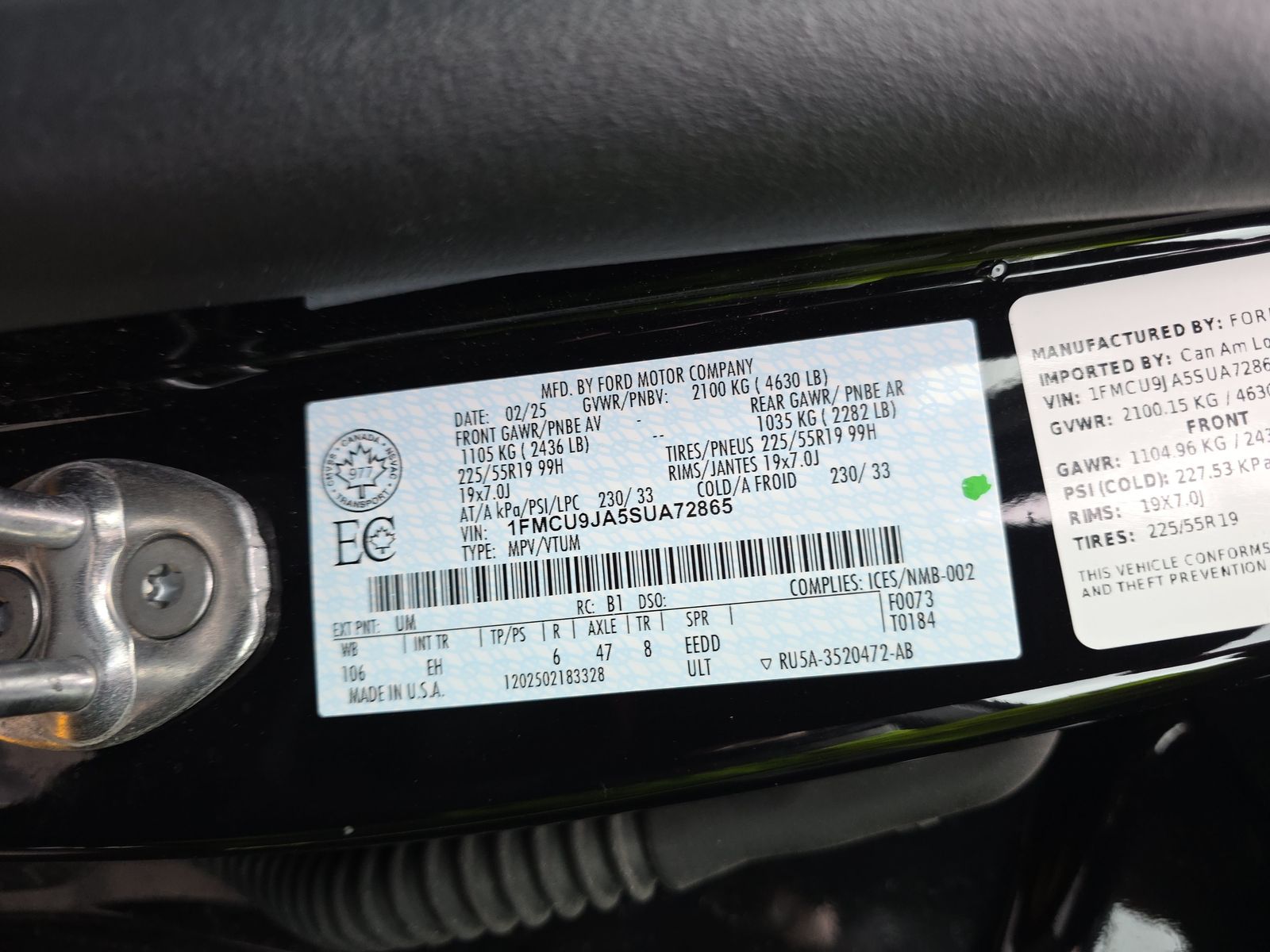 2025 Ford Escape Platinum AWD