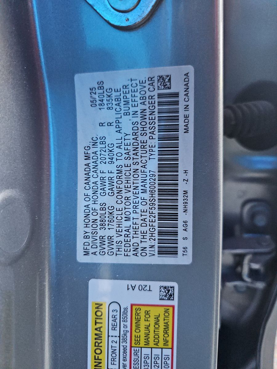 2025 Honda Civic Sport FWD