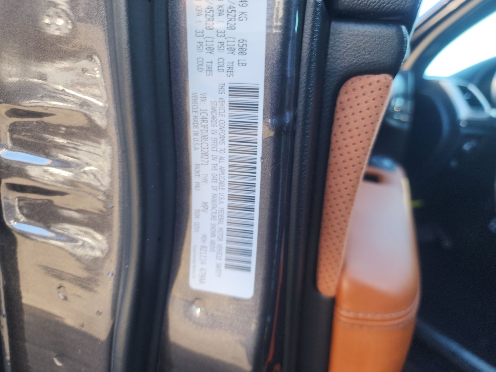 2020 Jeep Grand Cherokee SRT AWD