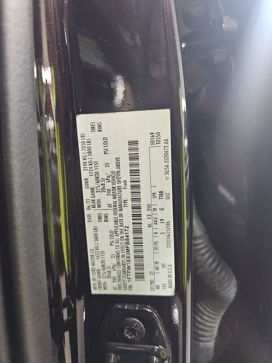 2021 Ford F-150 Lariat AWD