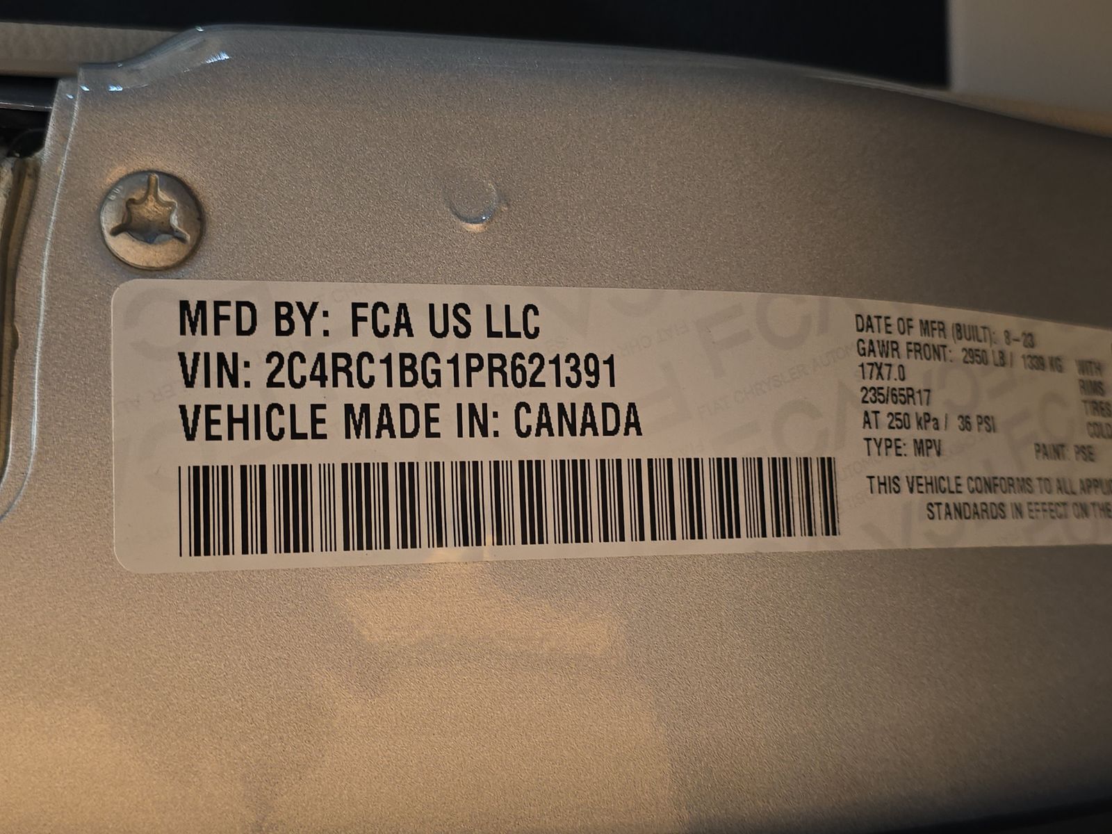 2023 Chrysler Pacifica Touring L FWD