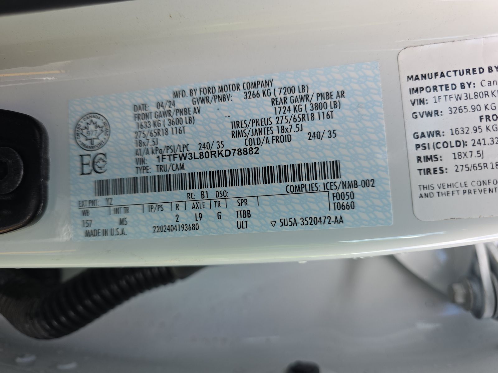 2024 Ford F-150 XLT AWD