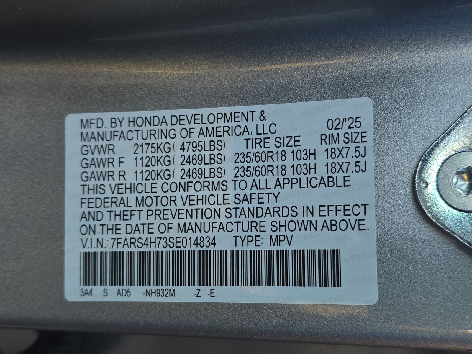 2025 Honda CR-V EX-L AWD