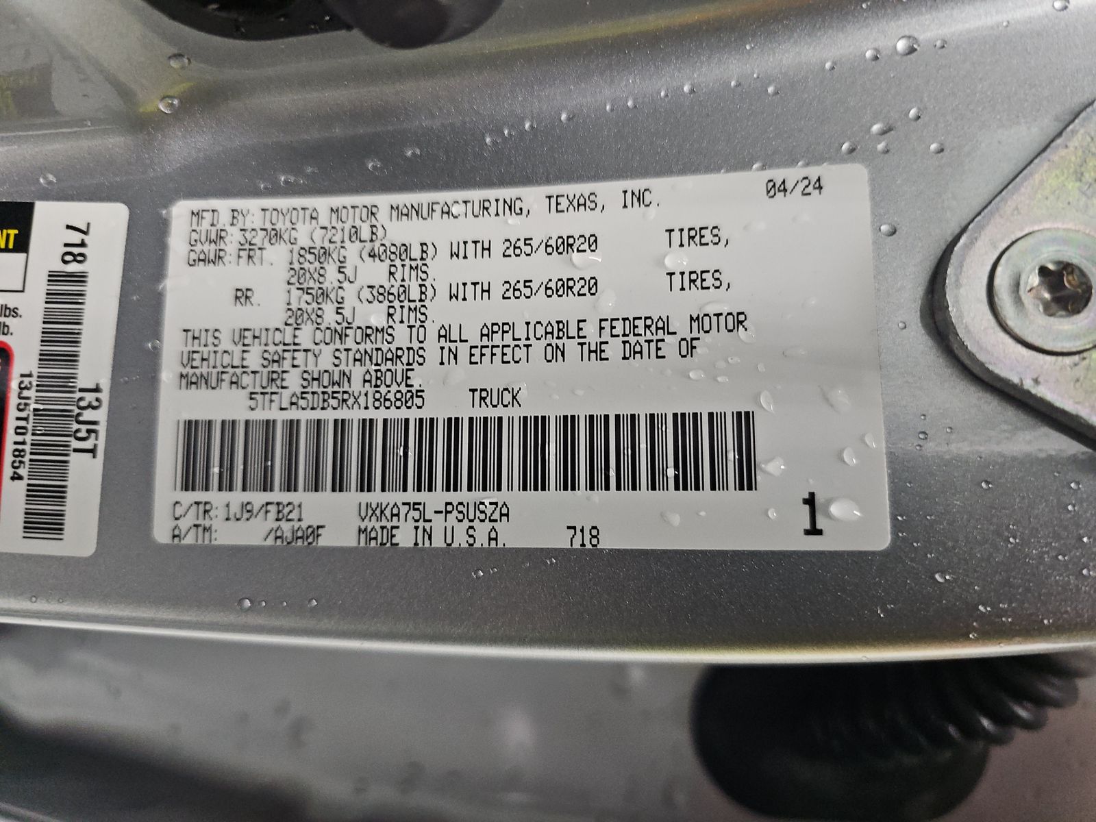 2024 Toyota Tundra SR5 AWD